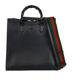 Medium Diana, Leather, Black, 525040, DB/S, 3*
